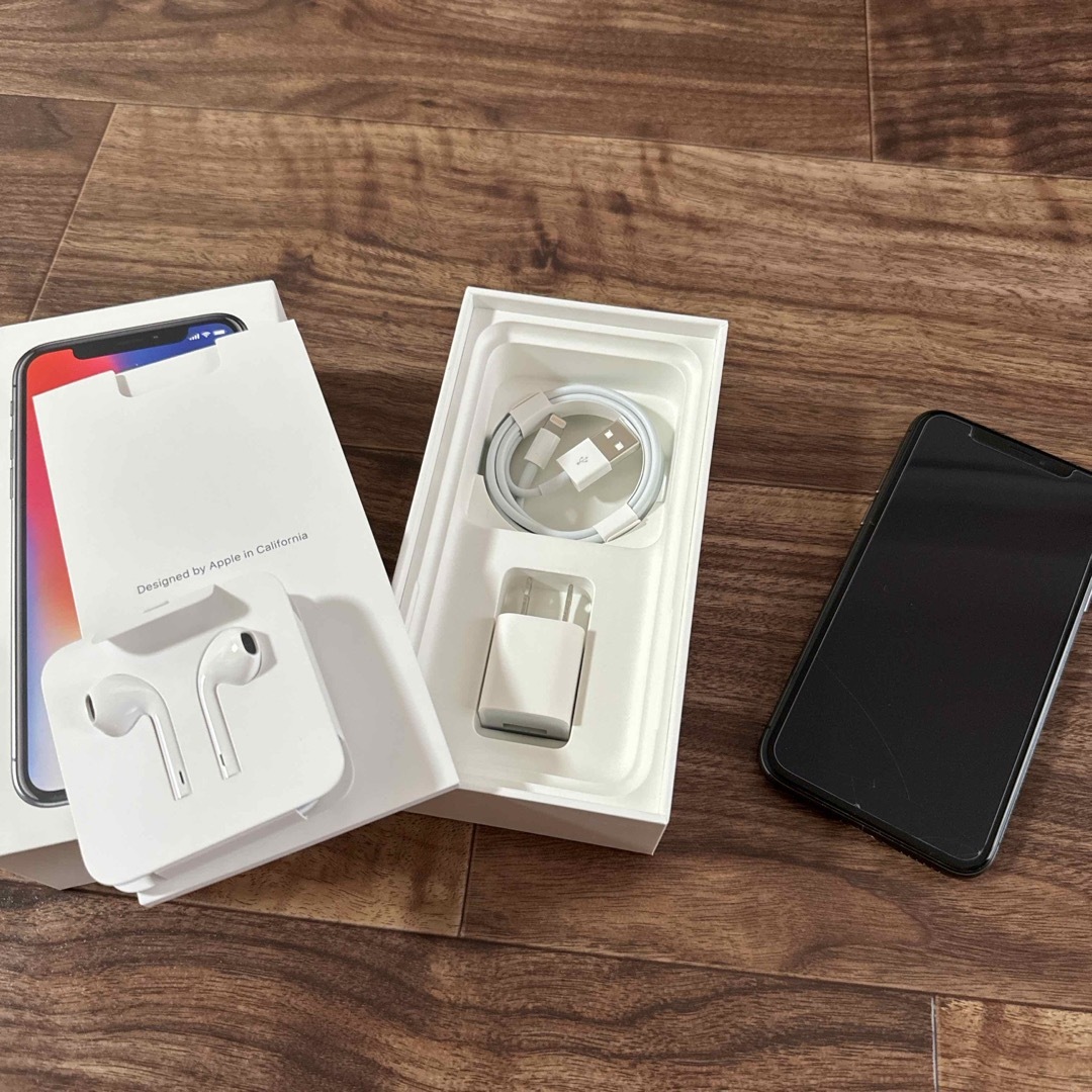 iPhone - Apple アップル iPhoneX 256GB スペースグレイ MQC12J の通販