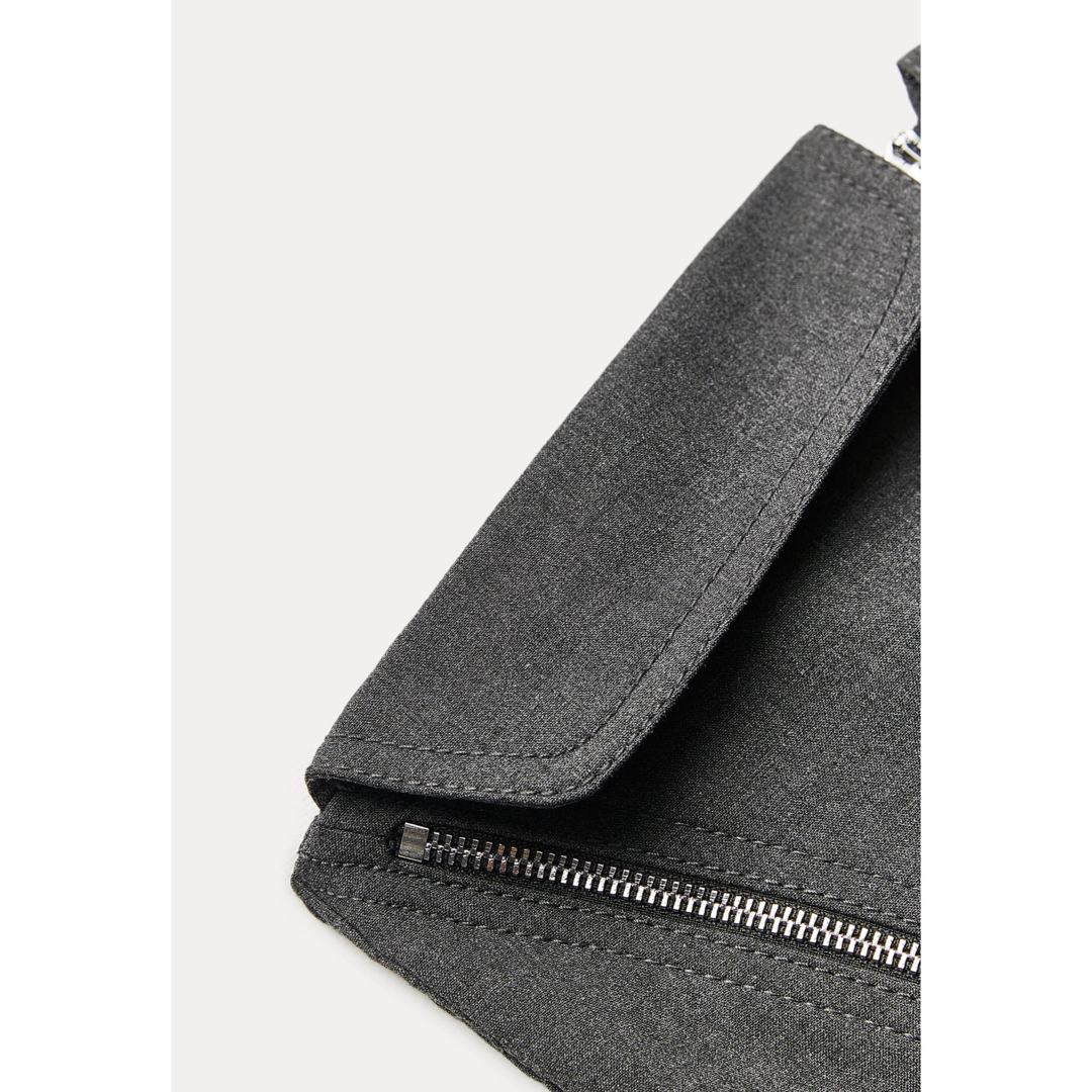 ZARA - 美品 ZWコラボ コレクション モード ジッパービスチェトップス