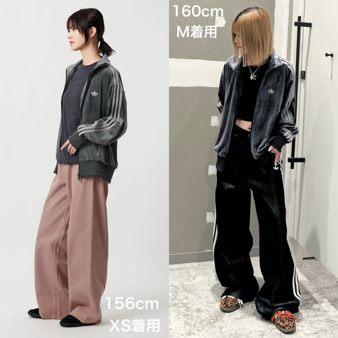 adidas Originals - 新品XS⭐️adidas ファイヤーバード ベロア グレー
