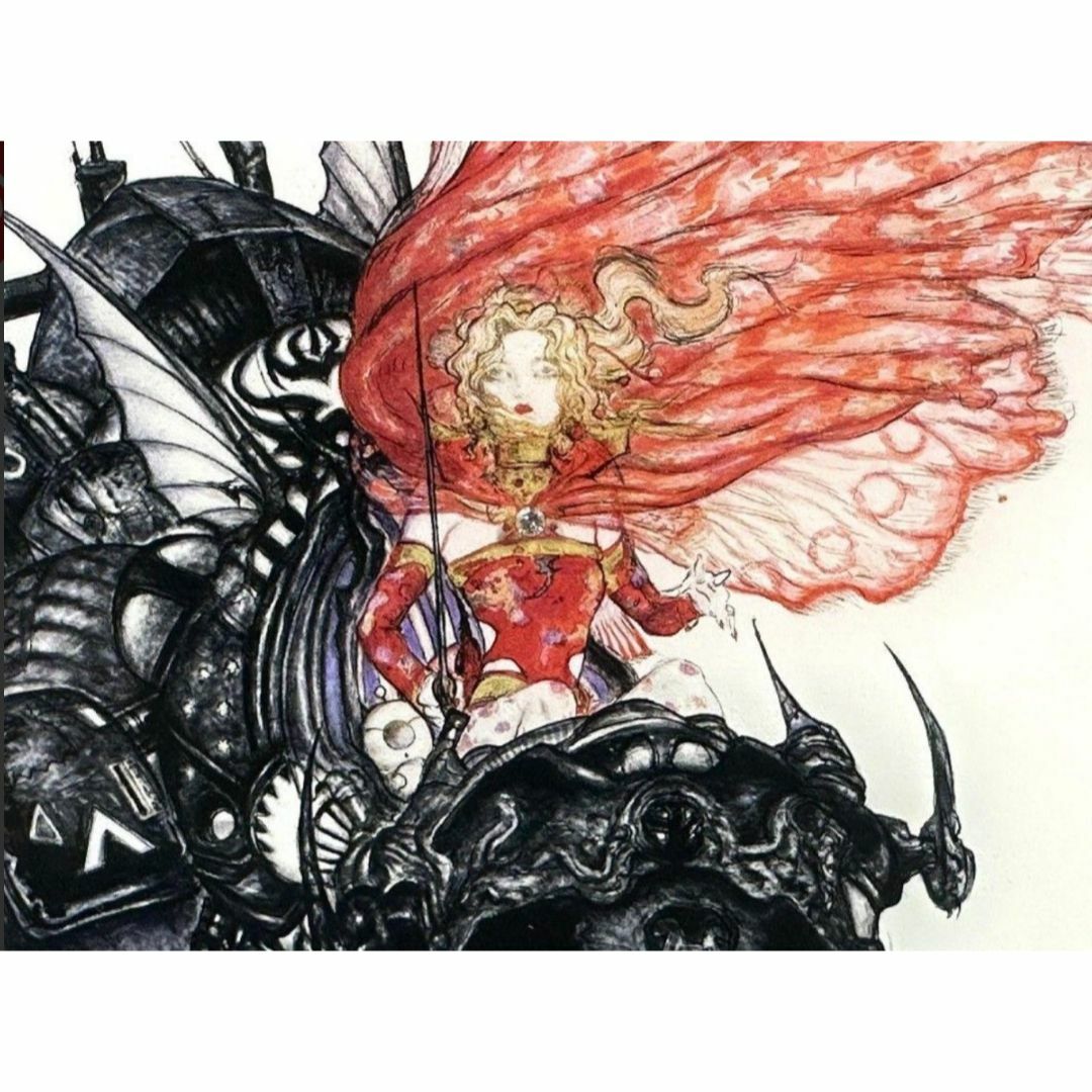 天野喜孝 ジュエルメタル ティナ FF 6 オリジナル 絵 絵画 サイン 直筆