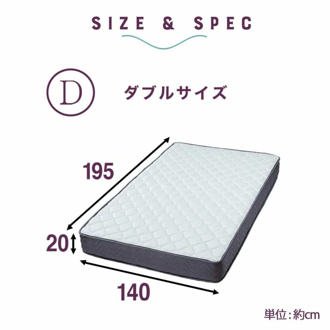 特価商品】アイリスプラザ ポケットコイルマットレス 極厚20cm 2層