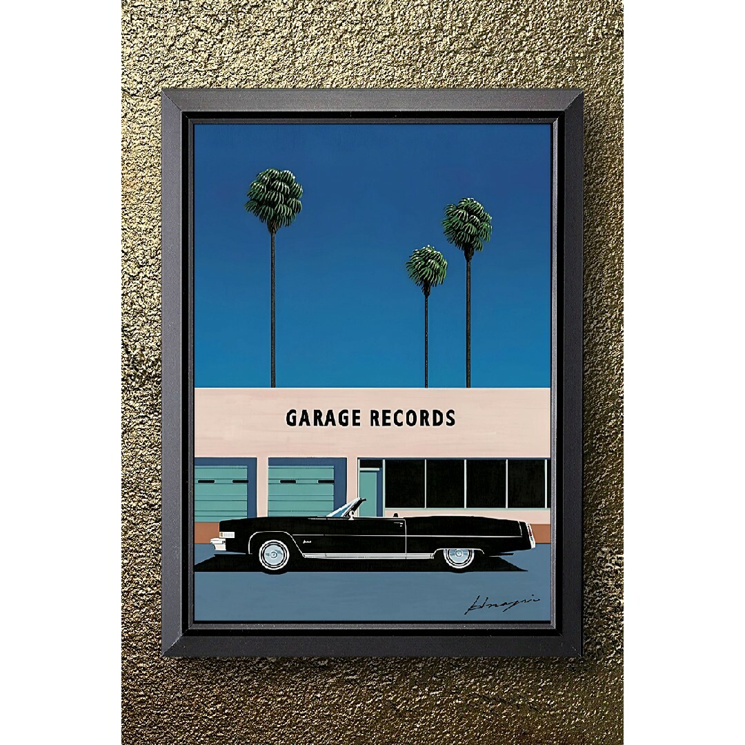 永井博 / アート【A4サイズ写真ポスターフレーム付き2点セット】の