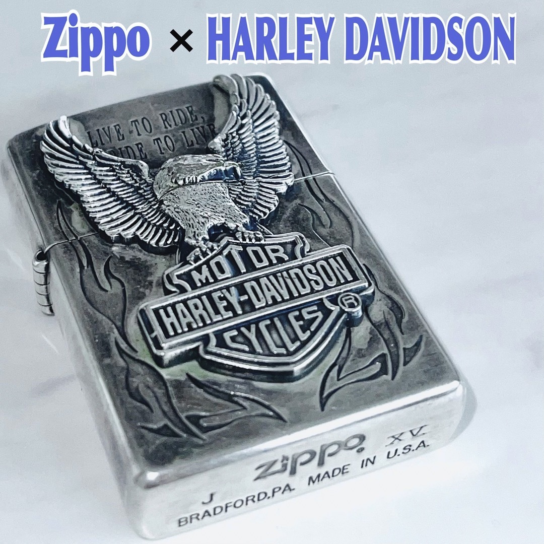 Harley Davidson - 希少 Zippo ハーレーダビッドソン オイルライター