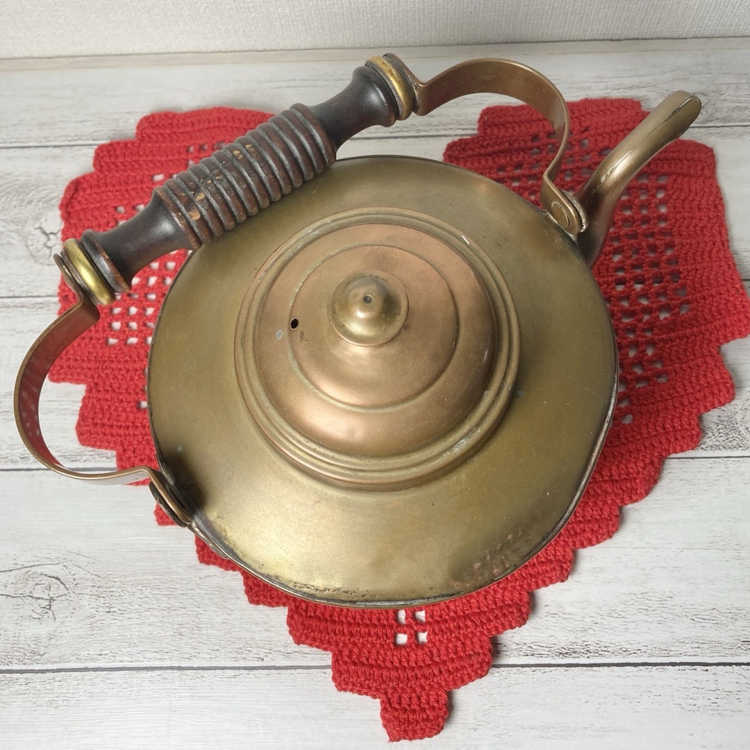 希少 アンティーク 銅製 ケトル やかん 北欧 雑貨 コッパー インテリア
