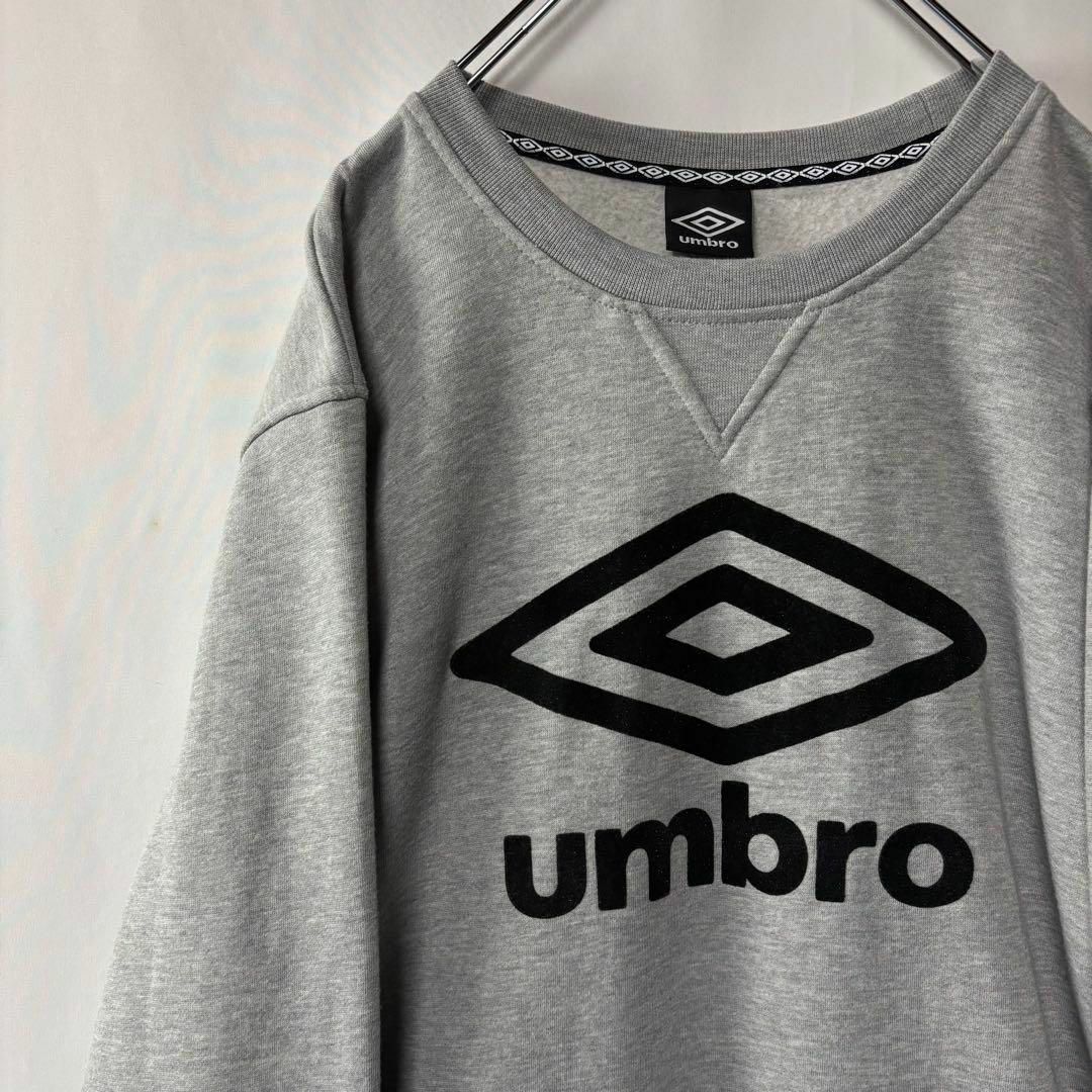 UMBRO - アンブロ スウェットトレーナー ビッグロゴ グレー Lサイズ