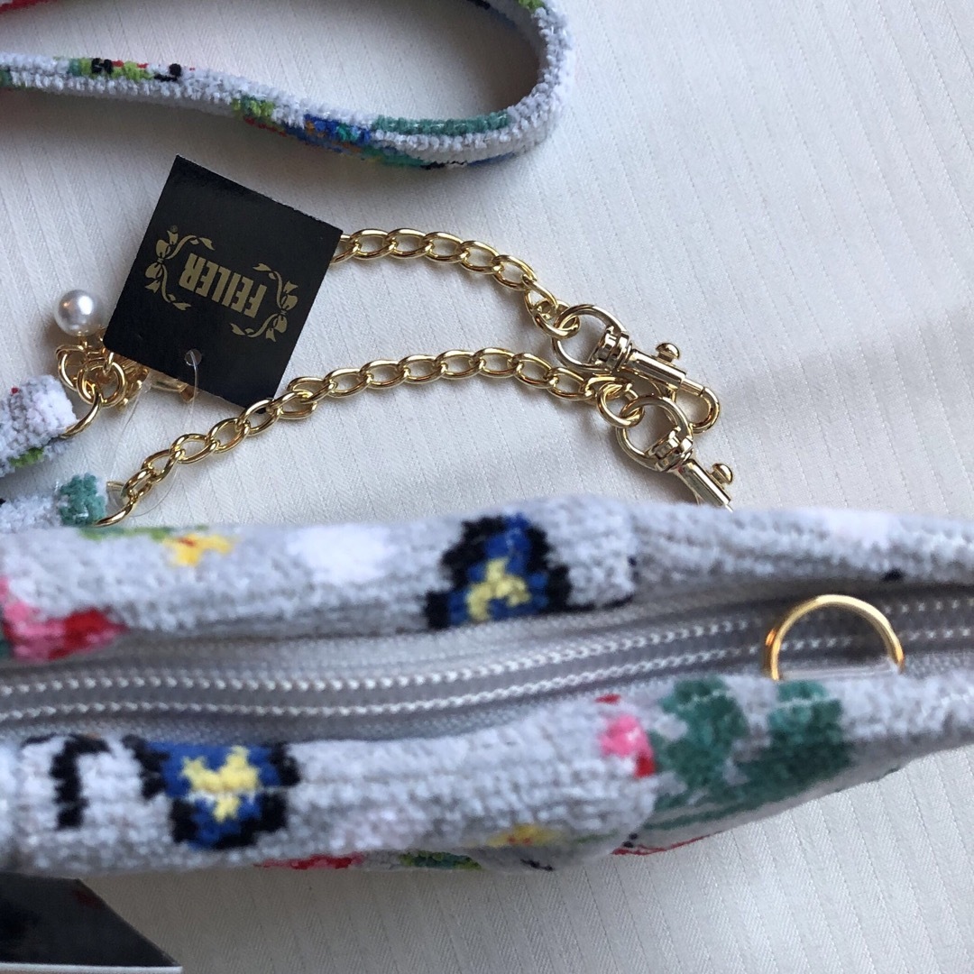 FEILER - フェイラー ハイジドット ポーチ＆ショルダーストラップの