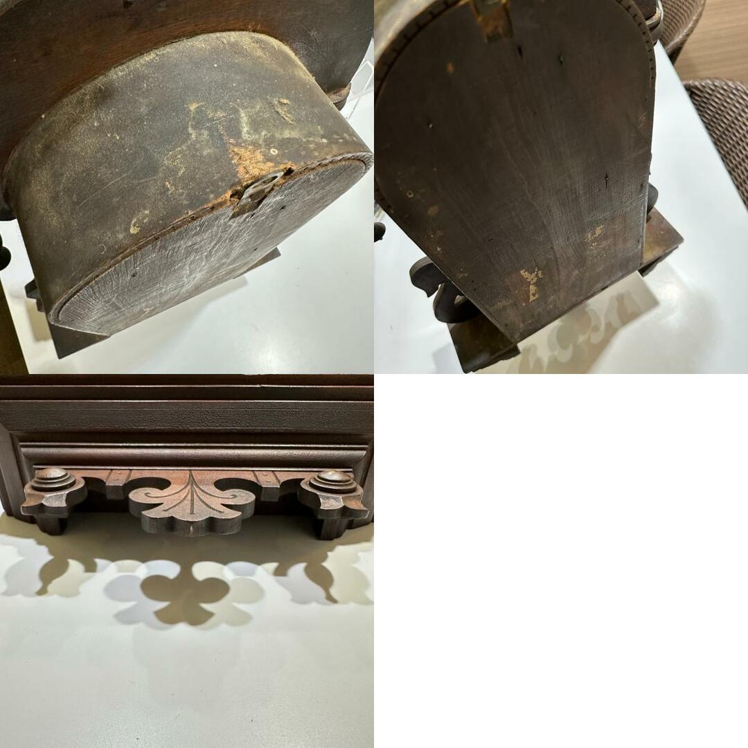 アンソニア 涙の雫 掛け時計 振り子時計 置時計 ウッド ブラウンの通販