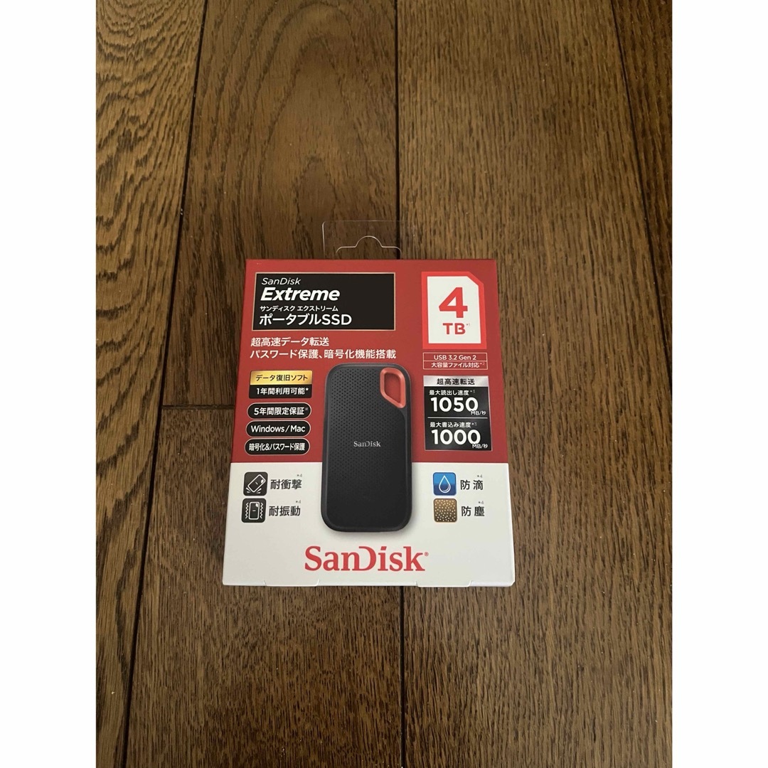 SanDisk - 【新品未開封】SanDisk ポータブルSSD 4TBの通販 by RIN's