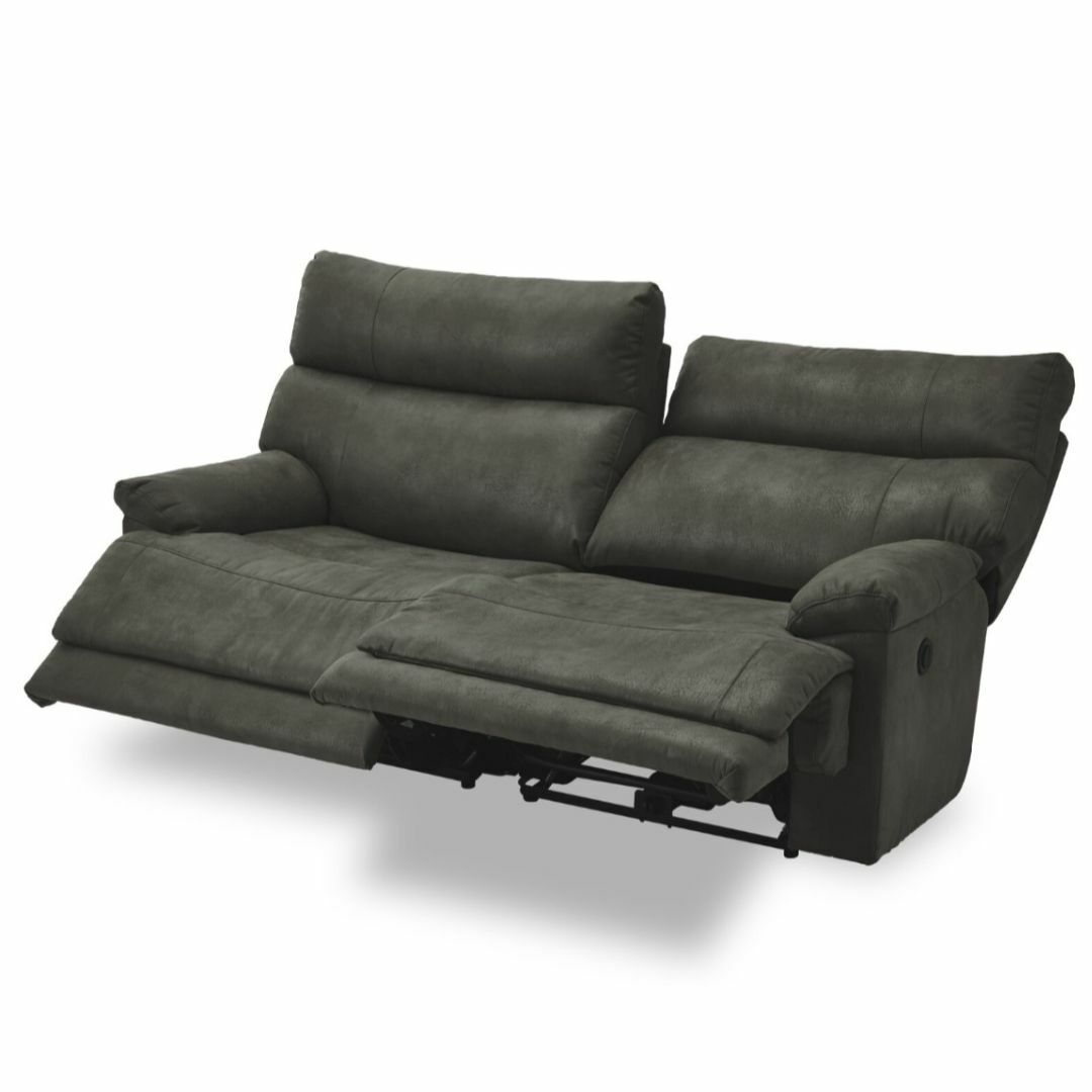 2人掛け用リクライニングソファ 電動 186㎝ グレーの通販 by sunterra