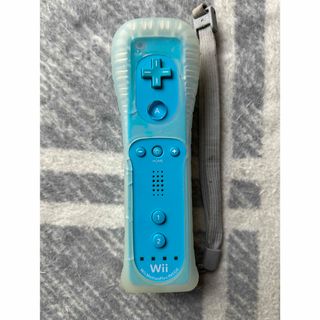 Wii - Nintendo Wii リモコン 青(ブルー) カバー付の通販 by