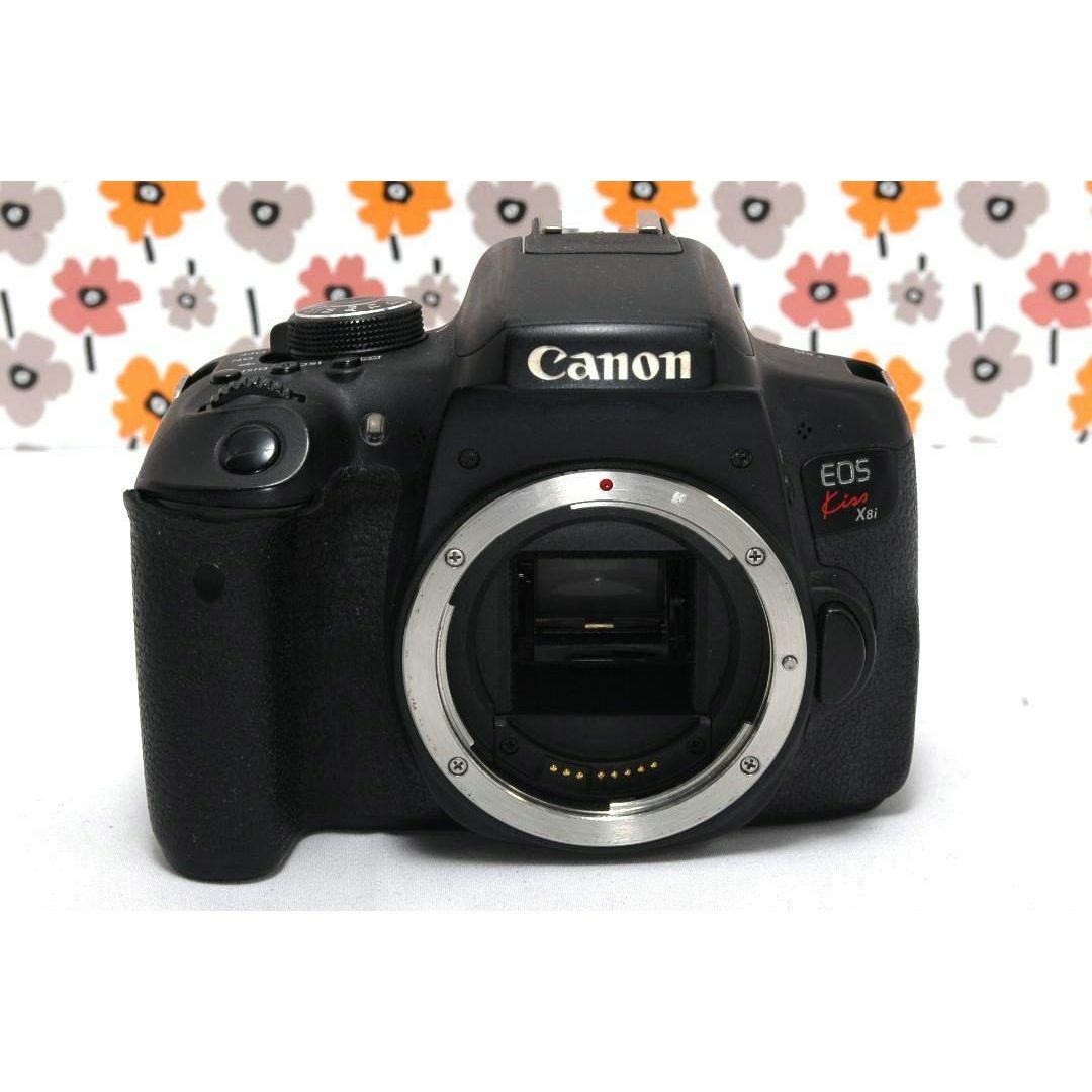 返品保証】❤Canon Kiss X8i❤ダブルレンズ❤Wi-Fi画像転送❤ CANON
