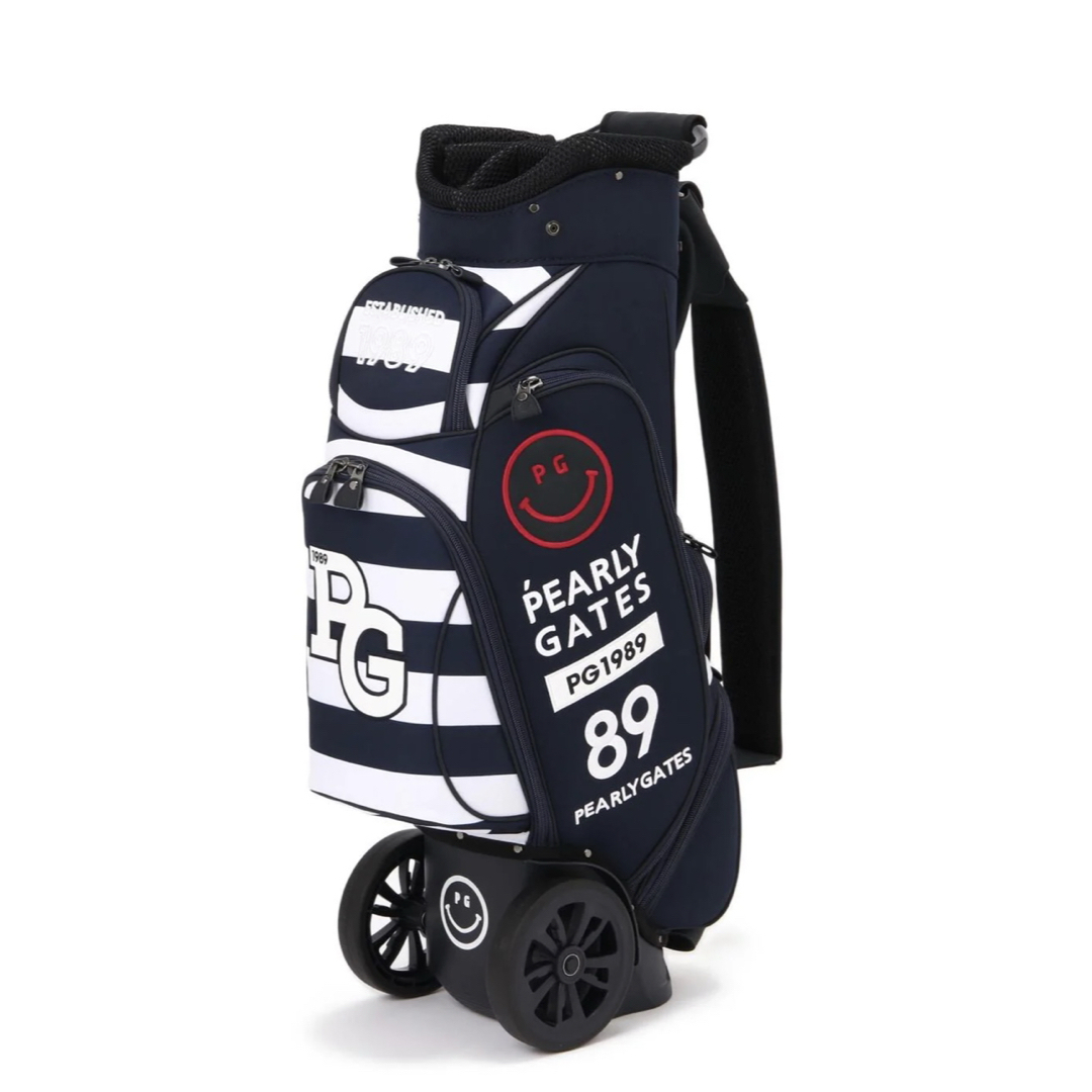 PEARLY GATES - パーリーゲイツ キャスター付きボーダー柄キャディ