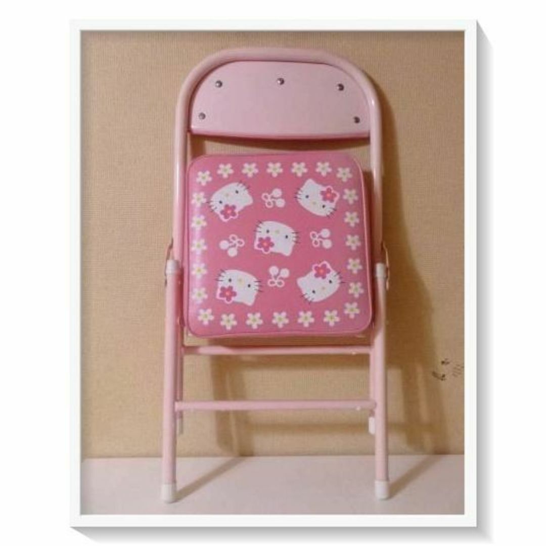 サンリオ - 希少 平成レトロ カオハナキティ 折りたたみ椅子 2002 当時