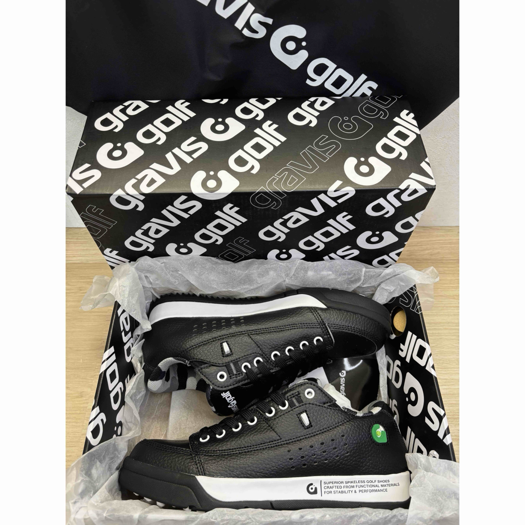 gravis - グラビス ゴルフ シューズ 24cm 15903 ブラック カモフラ柄の