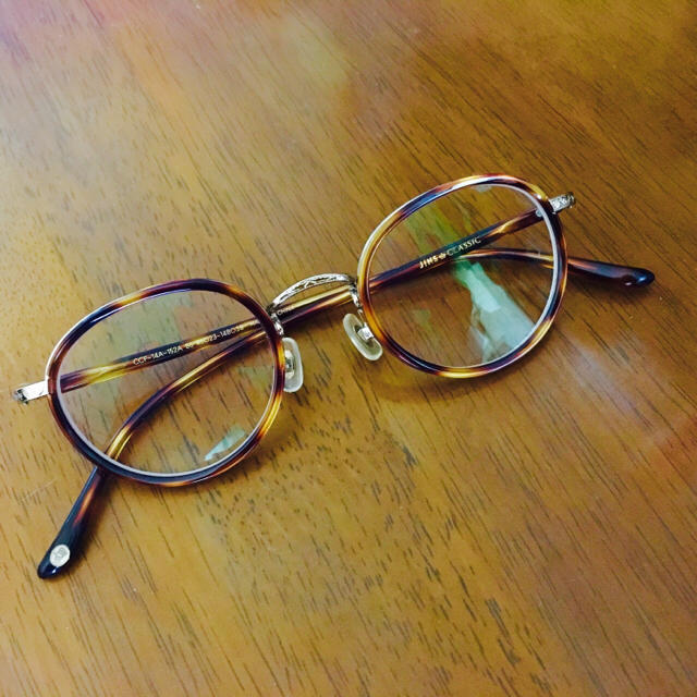 ジンズ JINS べっ甲 度入り レトロ クラシック メガネ ケース付の通販