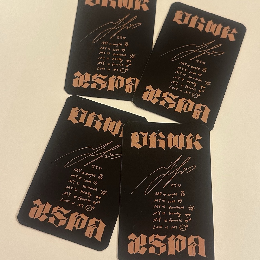 aespa - aespa ニンニン dirty work US限定 絵柄 トレカセットの通販