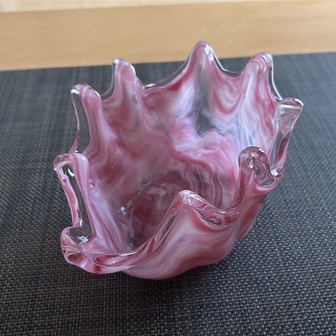 IWATA - IWATA GLASS 岩田ガラス 花瓶 花器 インテリア置物 マーブル