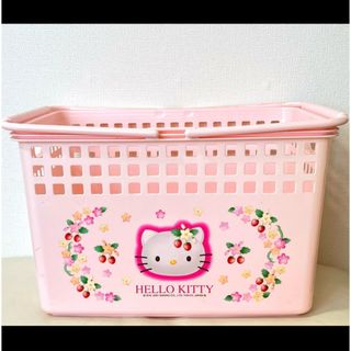 ハローキティ - サンリオ キティ 小物入れ バケット カゴ 持ち手付の