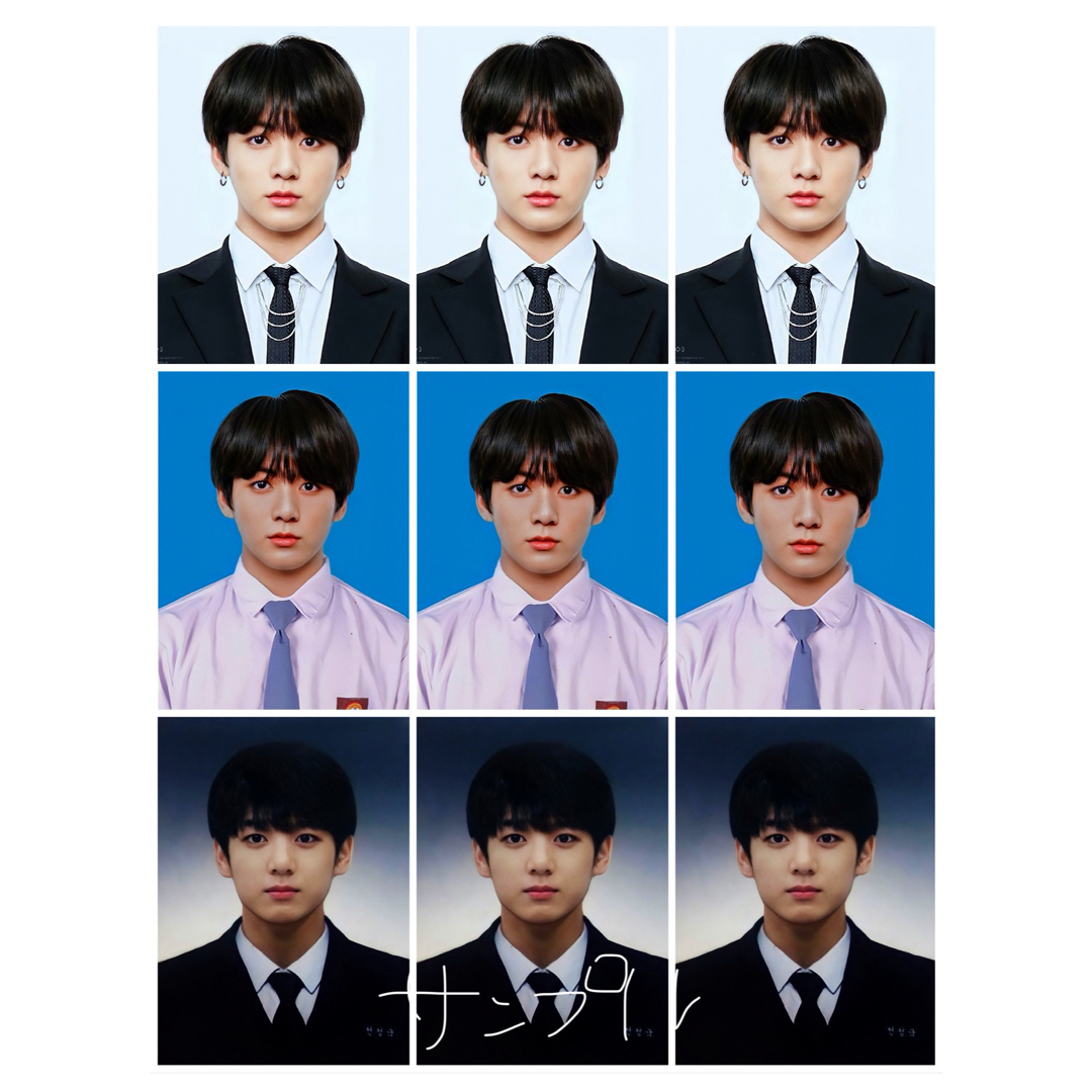 防弾少年団(BTS) - ジョングク 証明写真 フォトグレイ トレカ カードの
