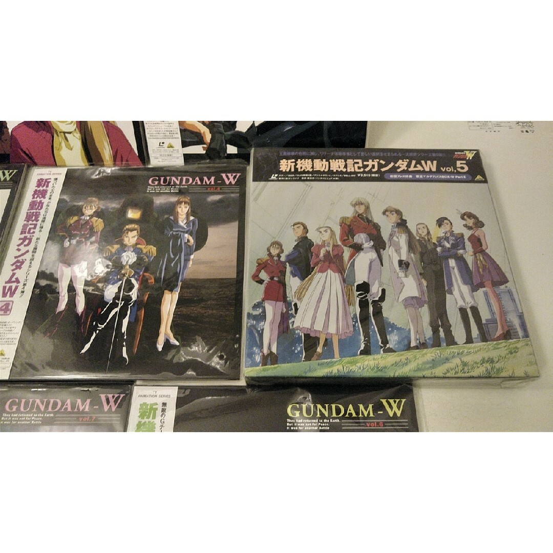絶版品】新機動戦記ガンダムW LD全7枚 まとめ 帯付ジャケット買入手