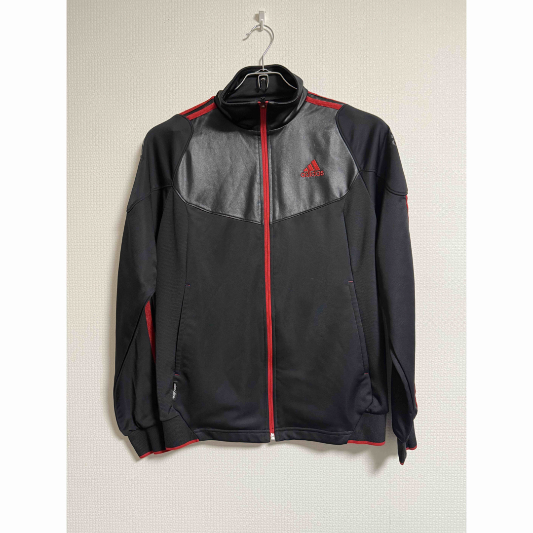 adidas - adidas ジャージ上下セット M 黒/赤の通販 by R2's shop