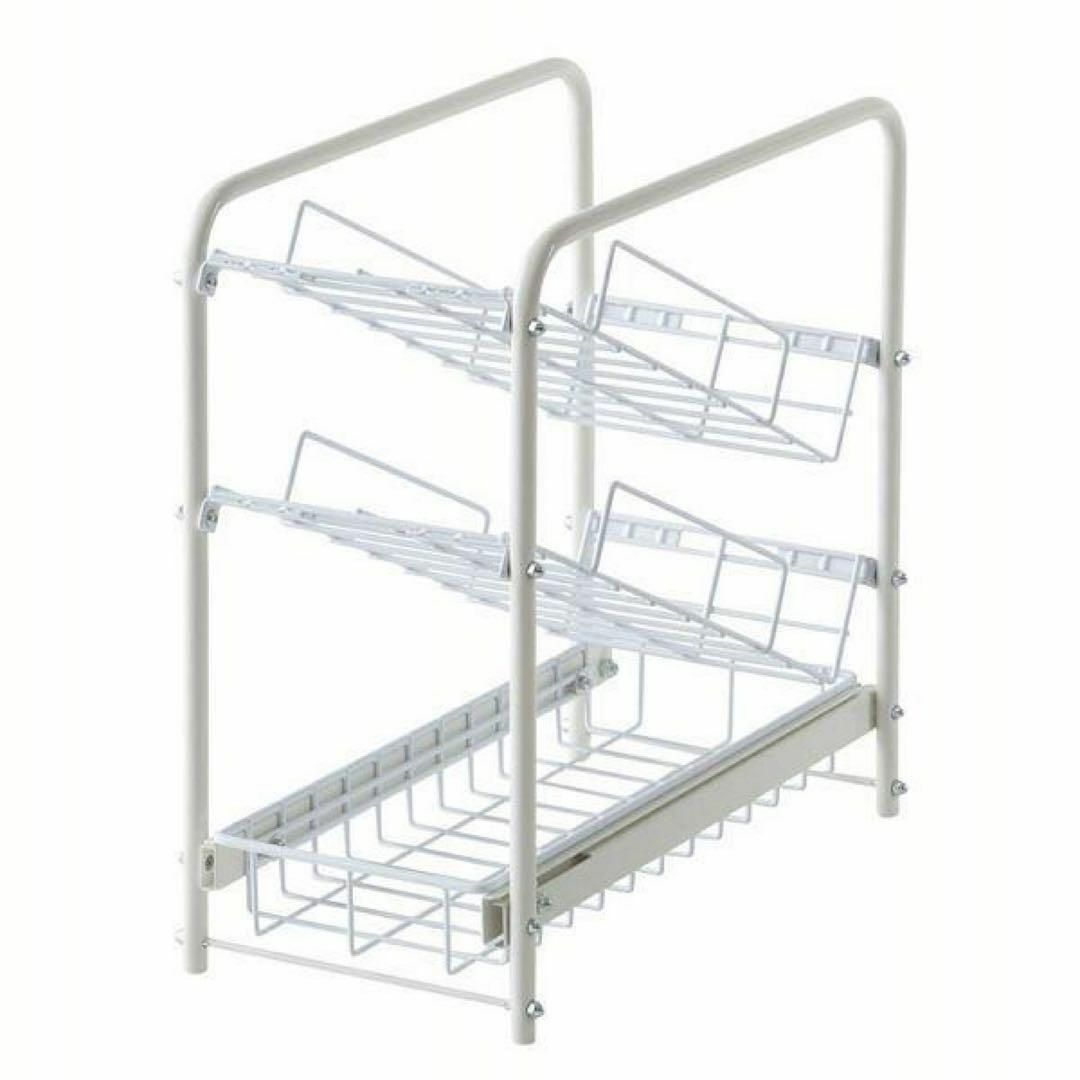 幅約21.5cm ボトルラック 燕三条で作る頑丈シンク下スライドラック