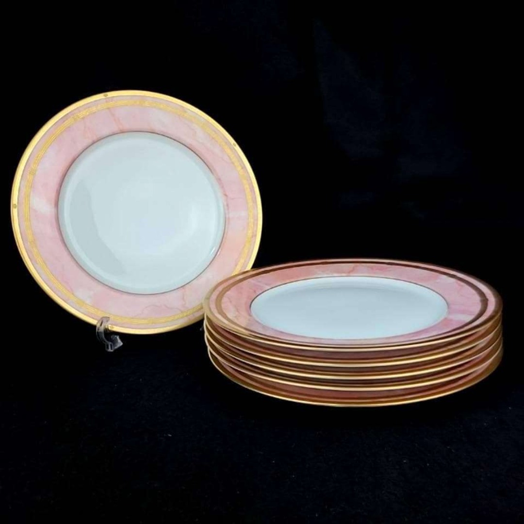 良品/Dior マーブルローズ ディナープレート 6枚 大皿の通販はau PAY