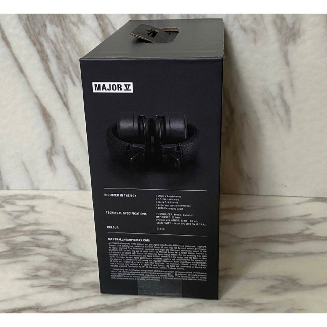 新品未開封 marshall major V ブラックの通販 by ミンミン｜ラクマ