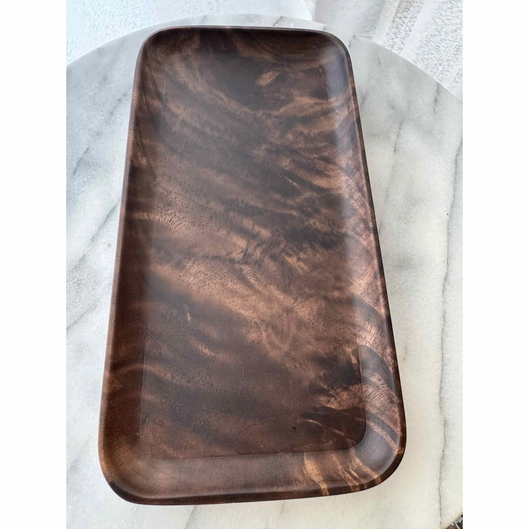 北米ブラックウォルナット 木製トレイ 2枚