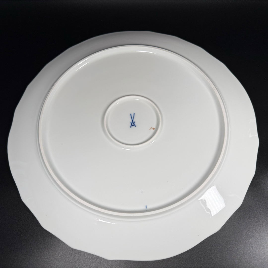 MEISSEN - 未使用 マイセン 金彩 2つ花 アネモネグランドプレート(34cm