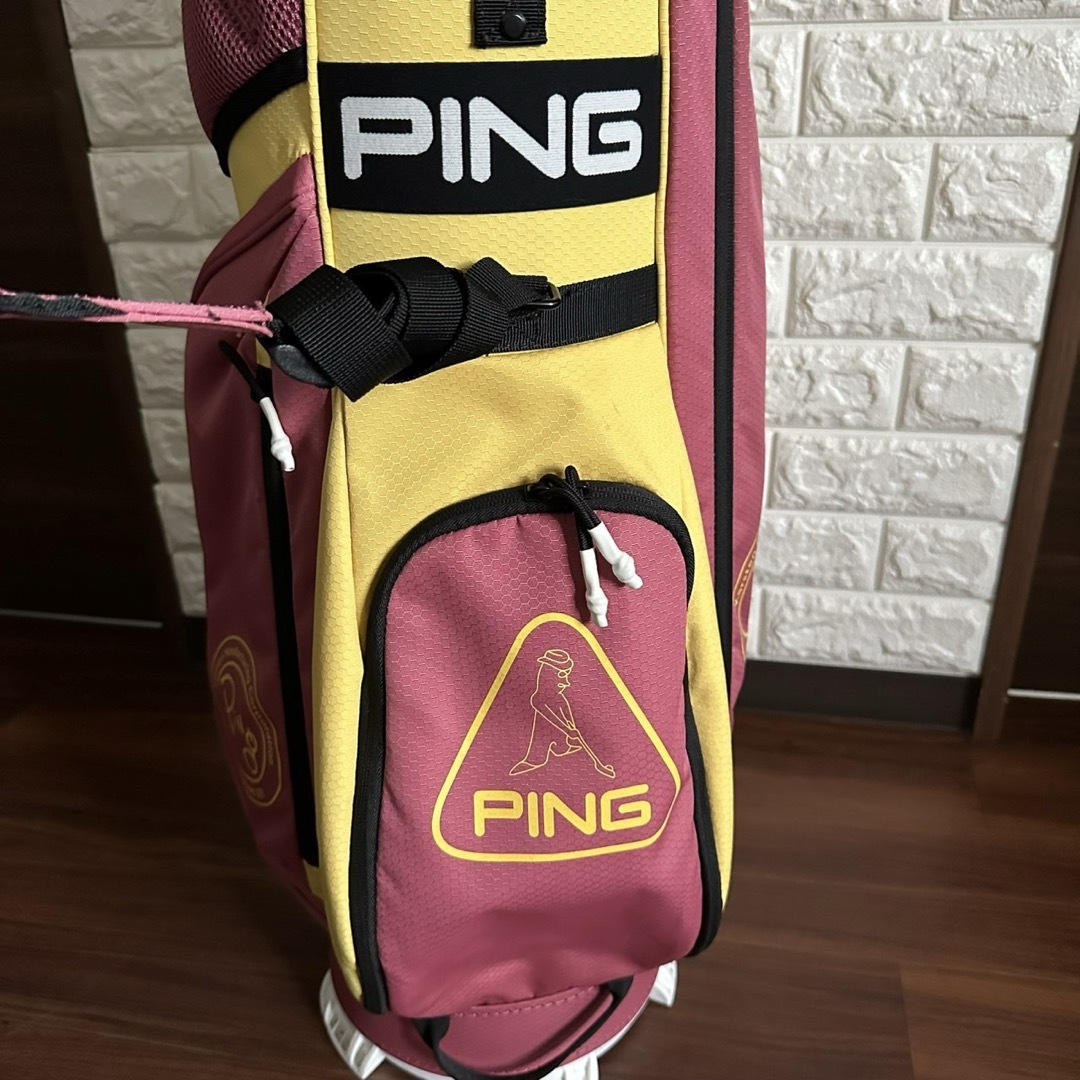 PING - 希少 ピン PING CB-P225 限定 マルーンゴールド キャディバッグ
