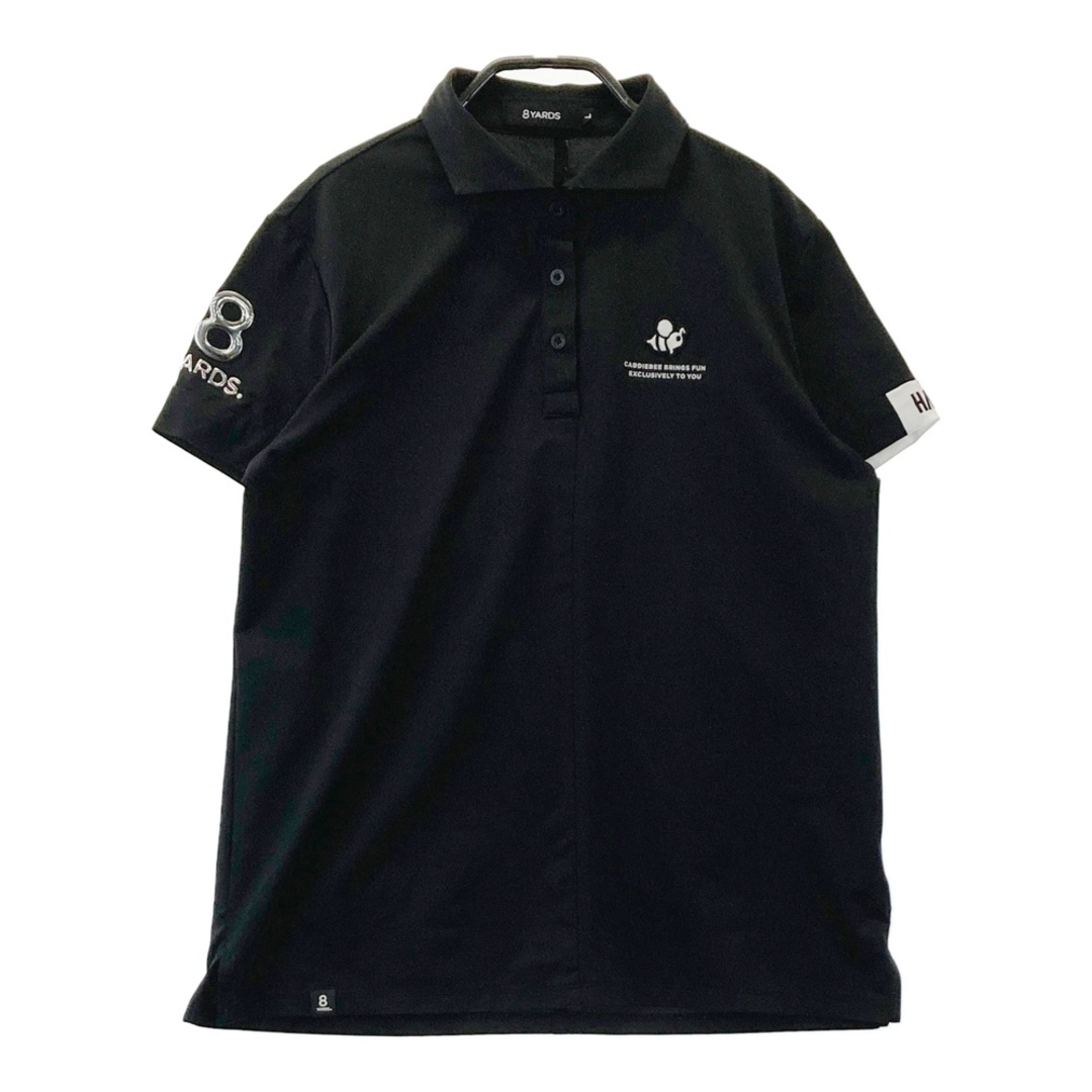 サイズ：L 8YARDS ハチヤーズ 半袖ポロシャツ ブラック系