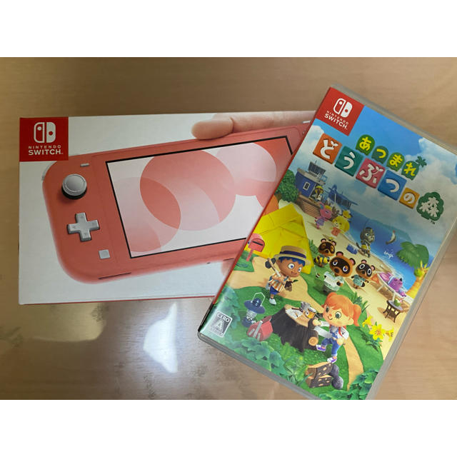 Switch lite coral pink あつまれどうぶつの森セット