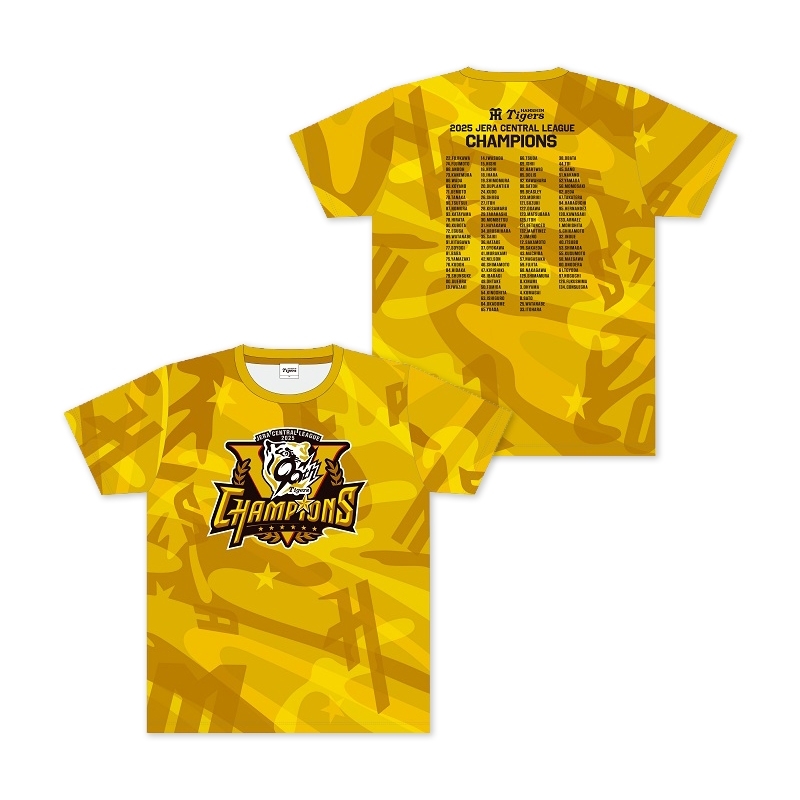 選手名Tシャツ / 2025 JERA セ・リーグ優勝記念 : 阪神タイガース