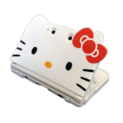 ハローキティ フェイスTPUカバー ホワイト（ニンテンドー3DS LL専用