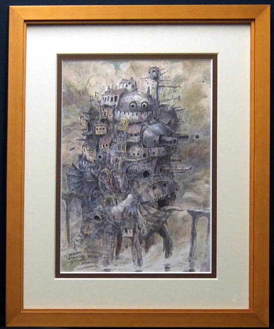 宮崎駿 カラー複製イラスト「ハウルの動く城」