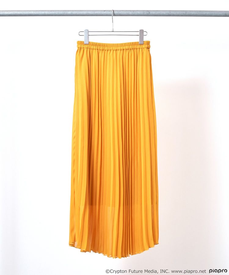 初音ミク&鏡音リン・レン すきな丈シフォンプリーツスカート/earth