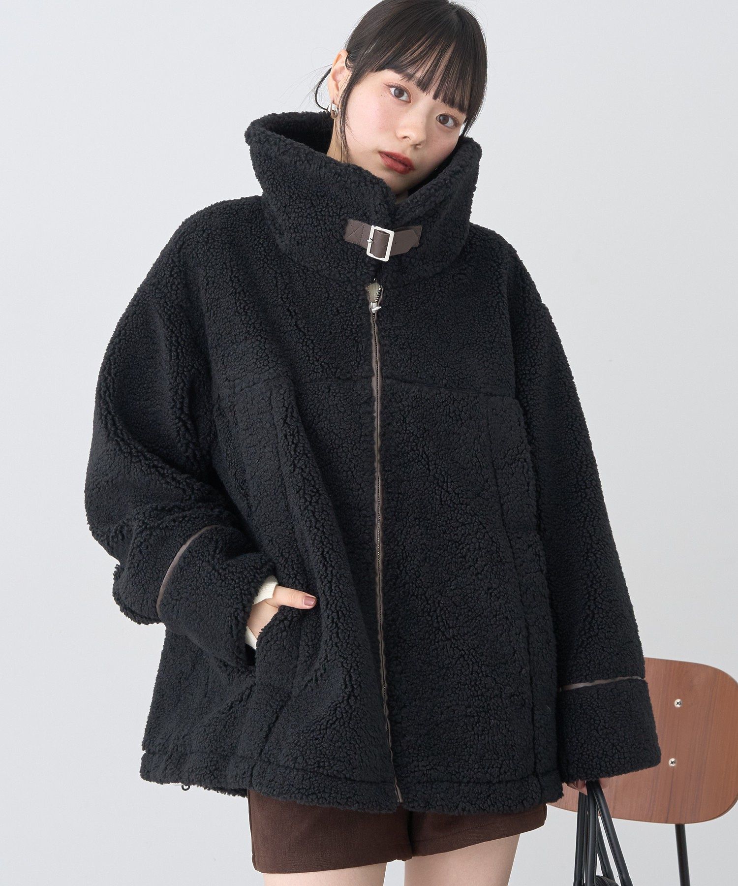 ボアZIPブルゾン/earth music&ecology（アース ミュージック