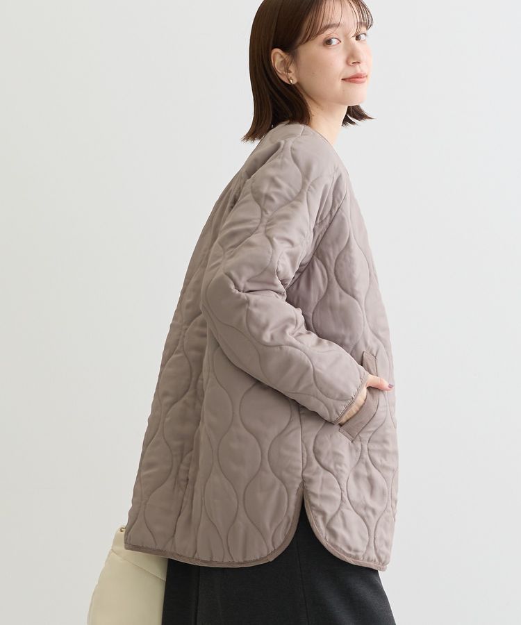 撥水加工 キルティングZIPブルゾン/Green Parks（グリーン パークス