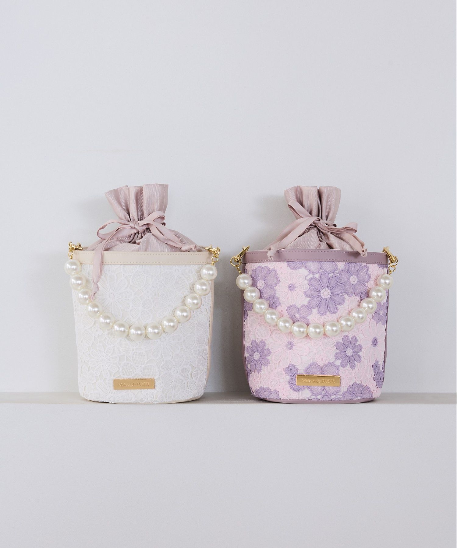 フラワーレース2Wayバケツ型バッグ/Maison de FLEUR（メゾン ド