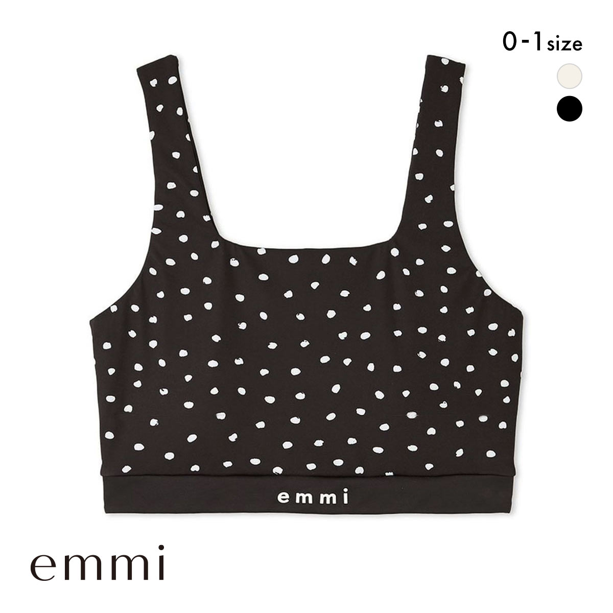 エミ WELLNESS&TRAINING eco ドット柄ブラトップ ブラジャー ノン