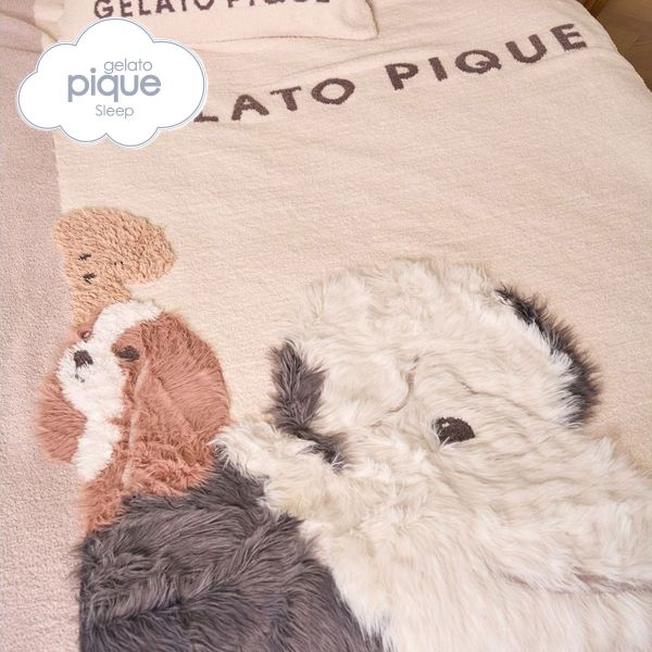 ジェラートピケ スリープ CAT3柄 ジャガードマルチカバー ジェラピケ