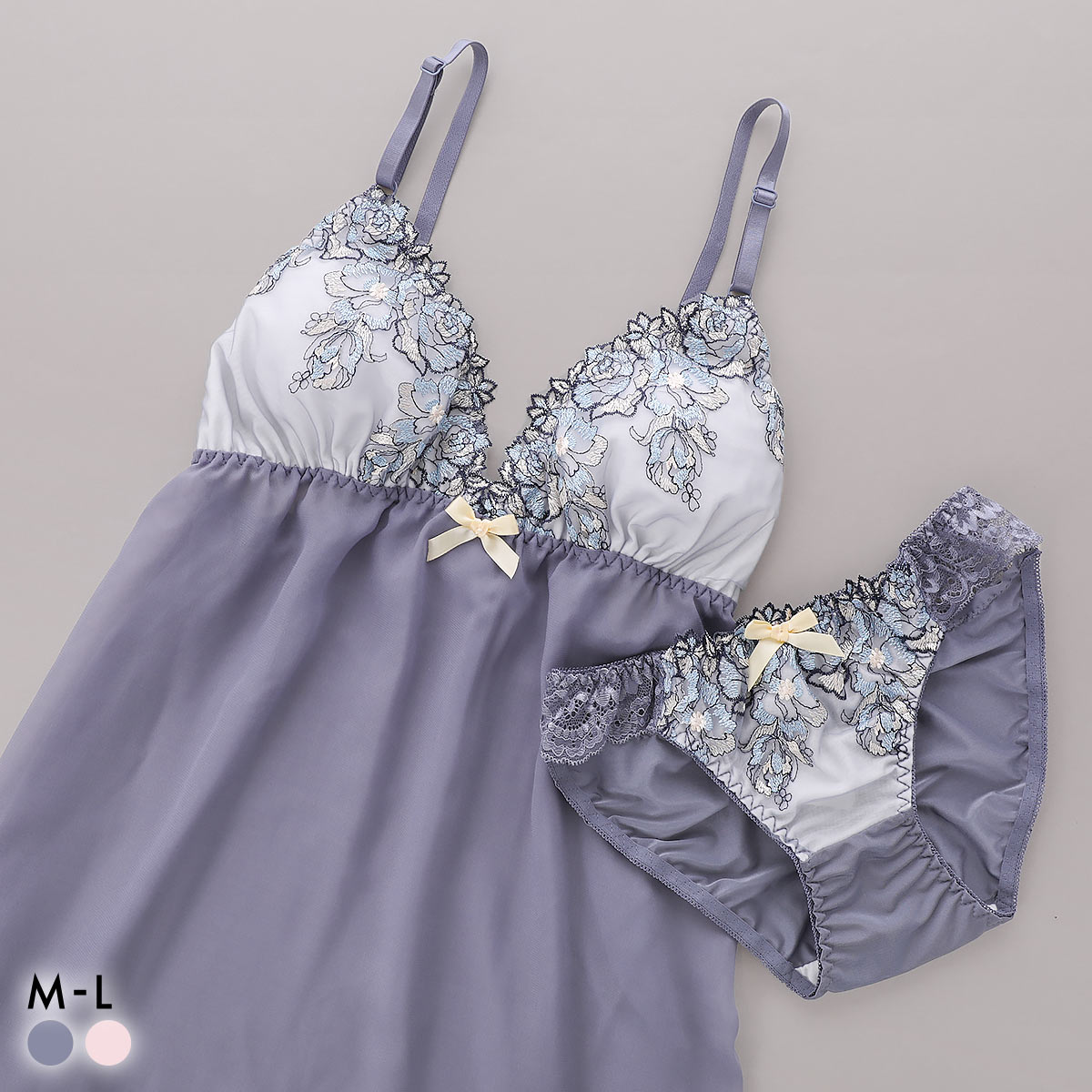 サンエイ シャイニーローズ カップ付き スリップ＆ショーツ