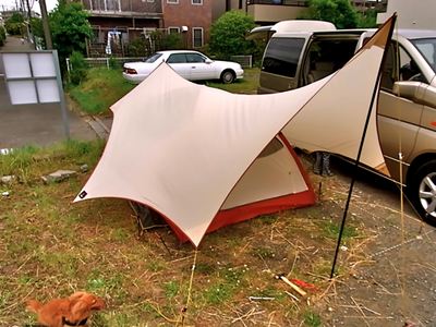 6人家族のキャンプ道:MSRビスタウィング・アレンジ