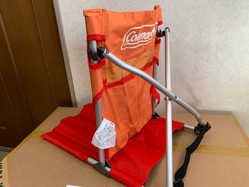 どこまで行くのか 我がキャンプ:スノーピークのお座敷仕様時の座椅子