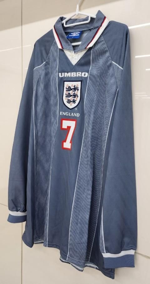 イングランド代表（A) 1996 選手支給 長袖 ベッカム＃7