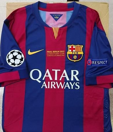 FCバルセロナ（H) 14/15 選手支給 UEFA CL FINAL メッシ＃10