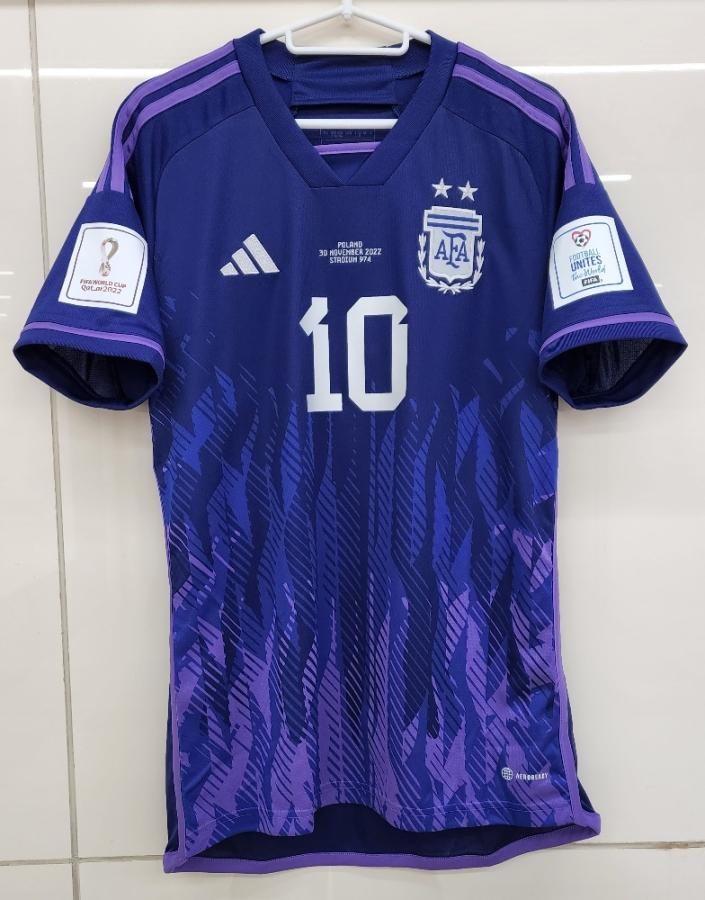 アルゼンチン（A）2022W杯 マッチデイ＆ パッチ付き！メッシ＃10