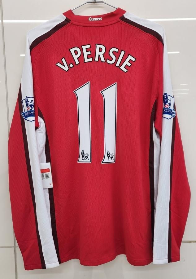 アーセナル（H）選手支給 長袖 08/09 v，ファンペルシー＃11 +