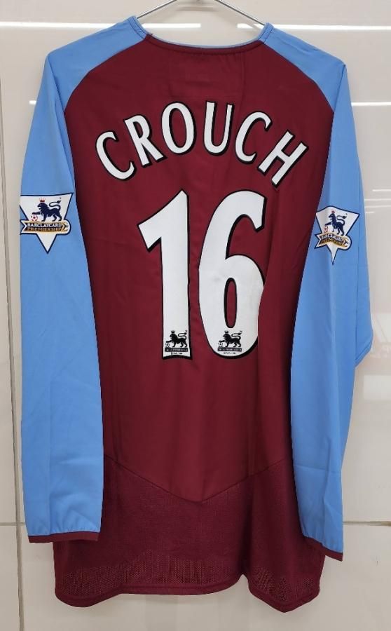 アストン・ヴィラ（H）03/04 長袖 クラウチ＃16 + EPLパッチ付き！